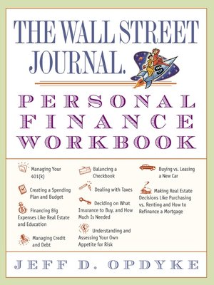 cover image of The Wall Street Journal. Personal Finance Workbook